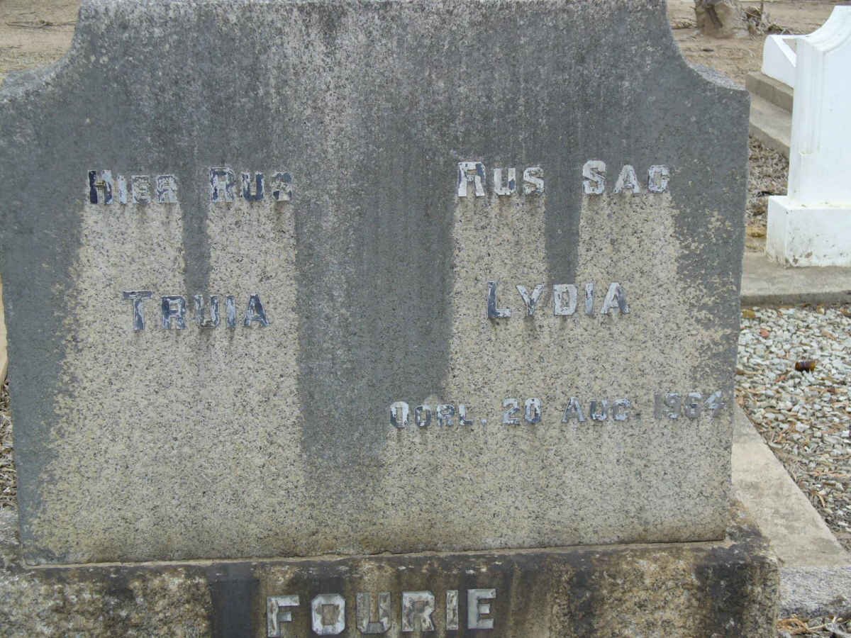 FOURIE Truia :: FOURIE Lydia -1954
