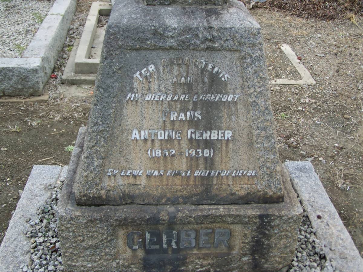 GERBER Frans Antonie 1852-1930