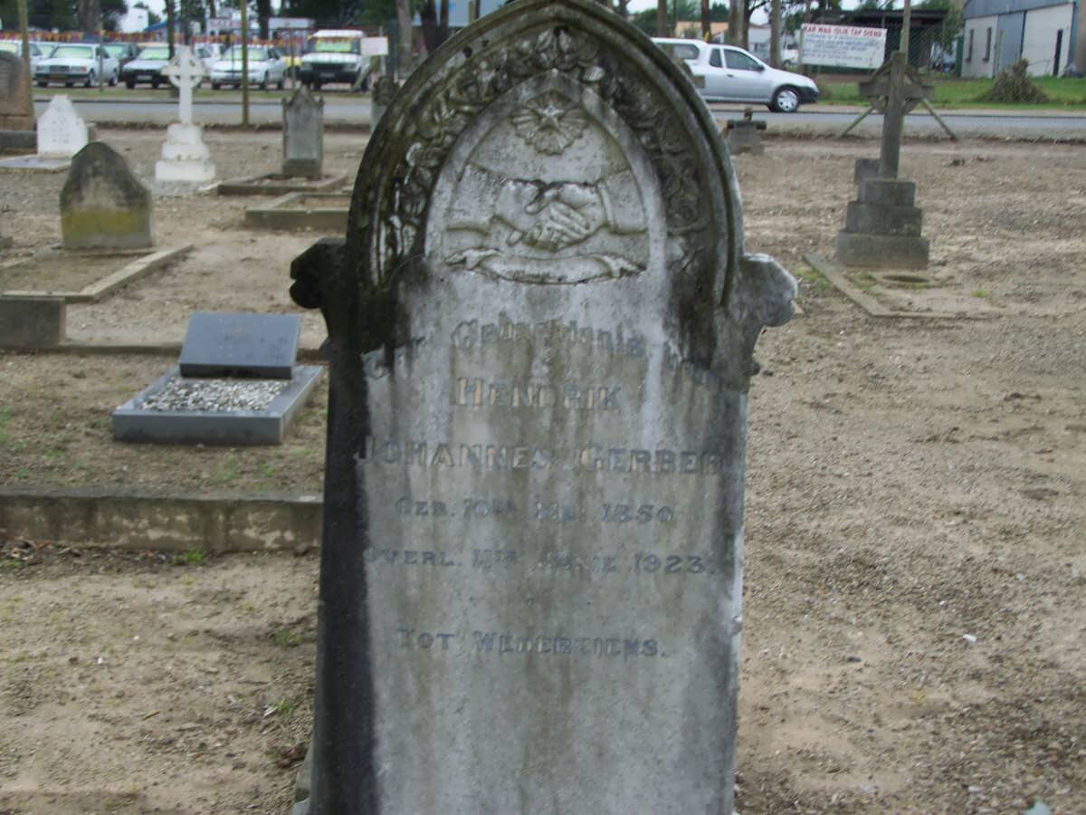 GERBER Hendrik Johannes 1850-1923