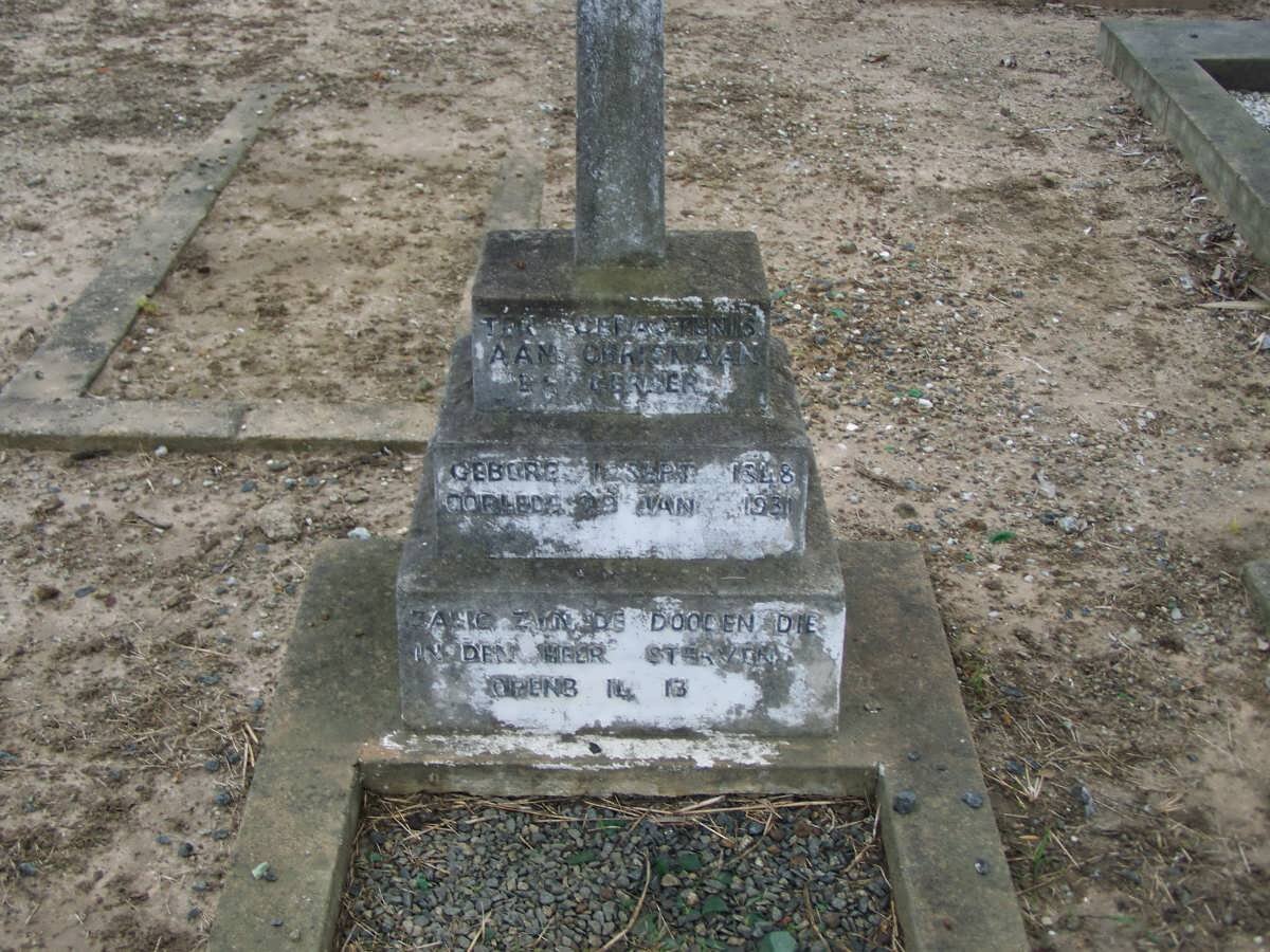 GERBER Christiaan M.?. 1848-1931