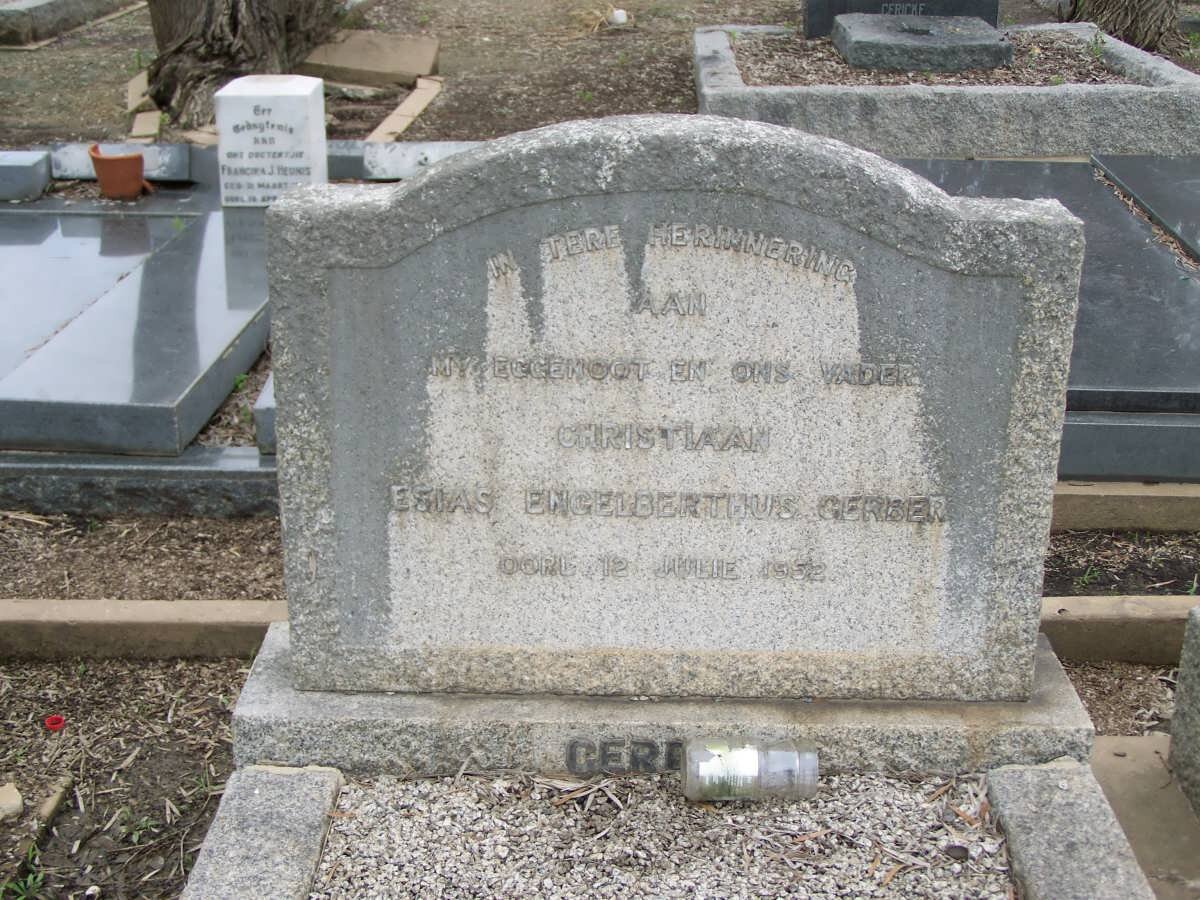 GERBER Christiaan Esias Engelberthus -1952
