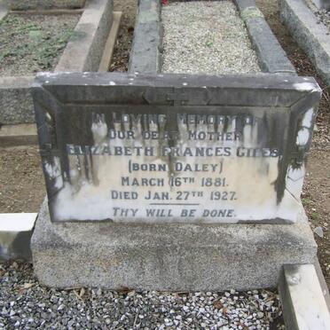GILES Elizabeth Frances nee DALEY 1881-1927