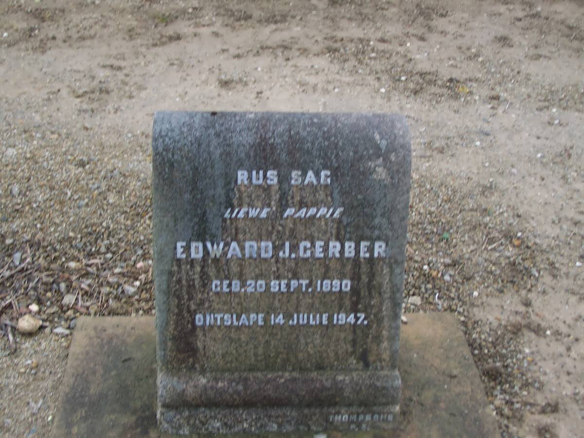 GERBER Edward J. 1890-1947