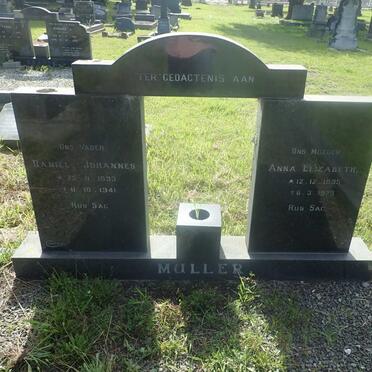 MULLER Daniel Johannes 1893-1941 &amp; Anna Elizabeth 1895-1975