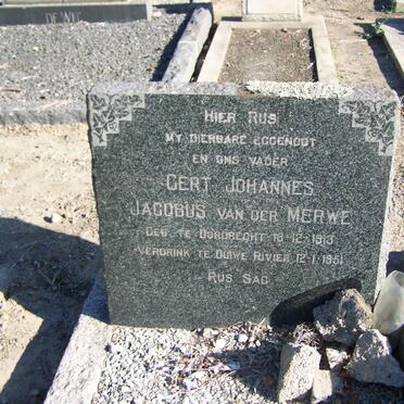 MERWE Gert Johannes Jacobus, van der 1913-1951