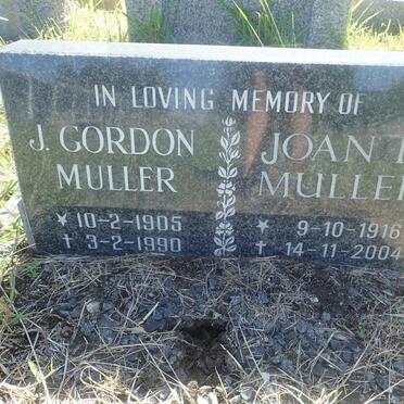 MULLER Gordon J. 1905-1990 &amp; Joan L. 1916-2004