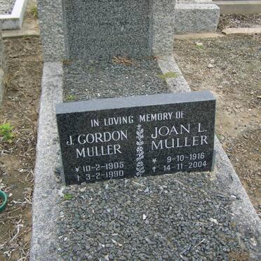 MULLER J. Gordon 1905-1990 &amp; Joan L. 1916-2004