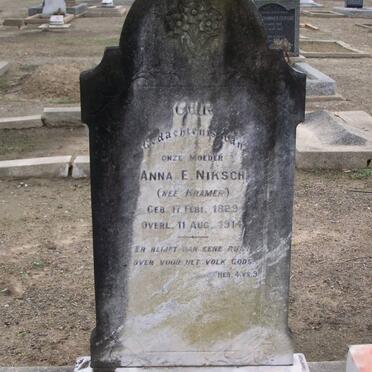 NIKSCH Anna E. nee KRAMER 1829-1914