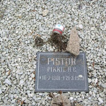 PISTOR Pikkie H.C. 1961-19?9