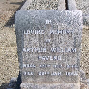 PAVERD Arthur William 1879-1955