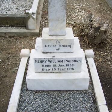 PARSONS Henry William 1856-1916