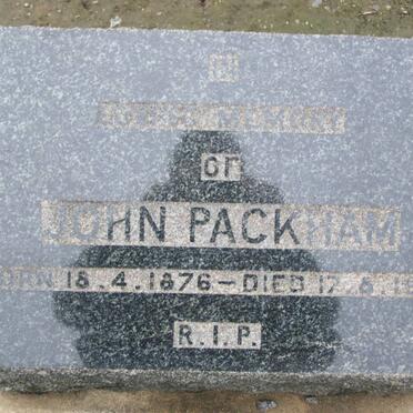 PACKHAM John 1876-1948