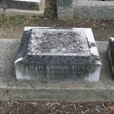 REUCK Sarah Ann, de 1848-1938