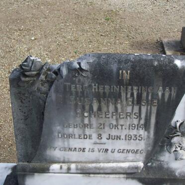 SCHEEPERS Susanna Elsie 1914-1935