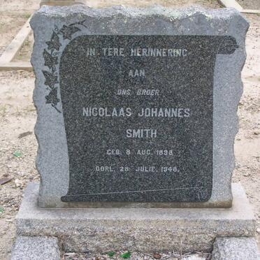 SMITH Nicolaas Johannes 1898-1948
