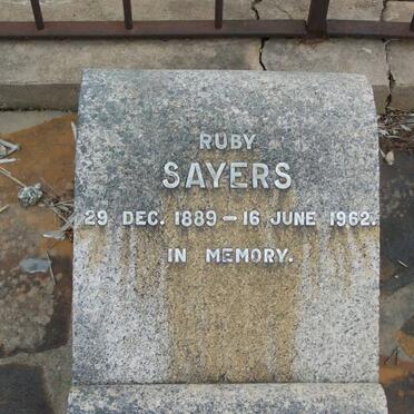 SAYERS Ruby 1889-1962