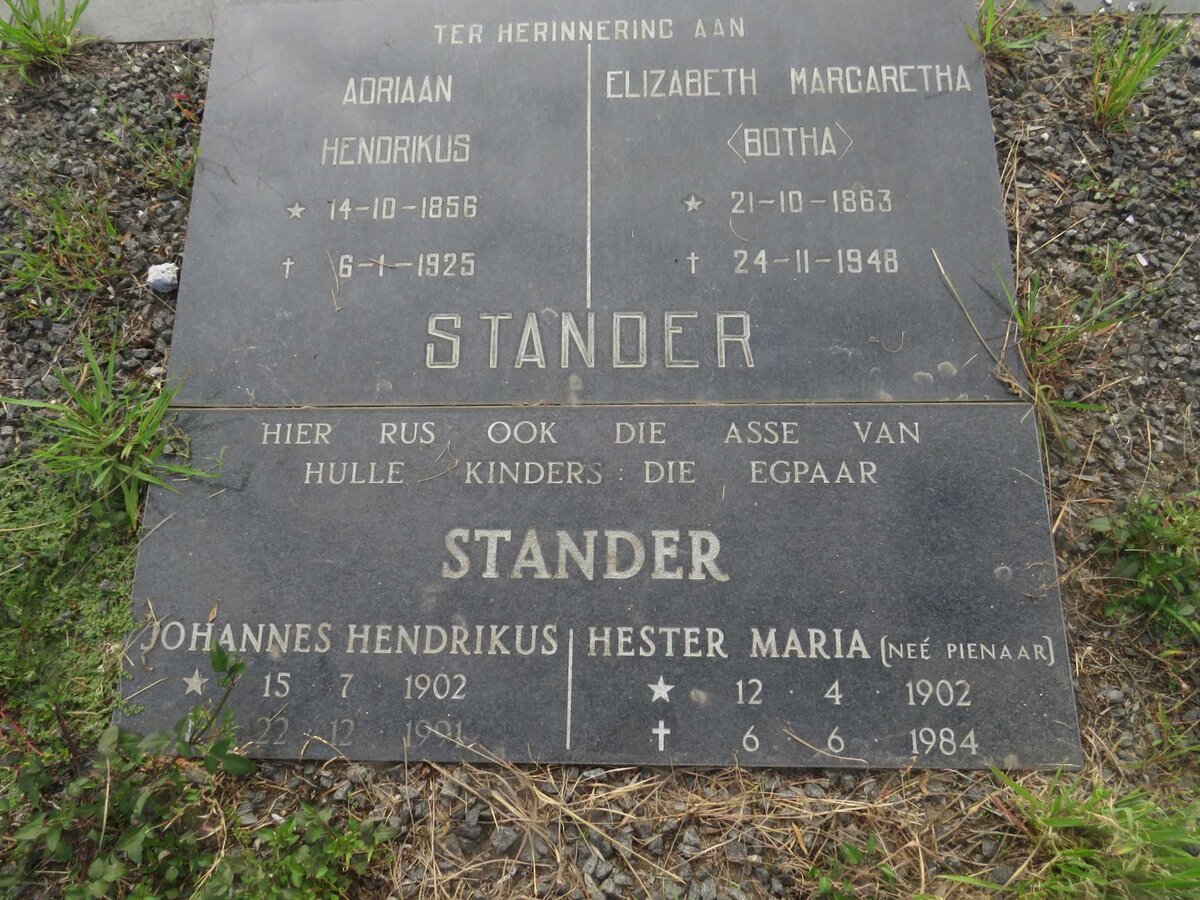 STANDER :: BOTHA :: PIENAAR