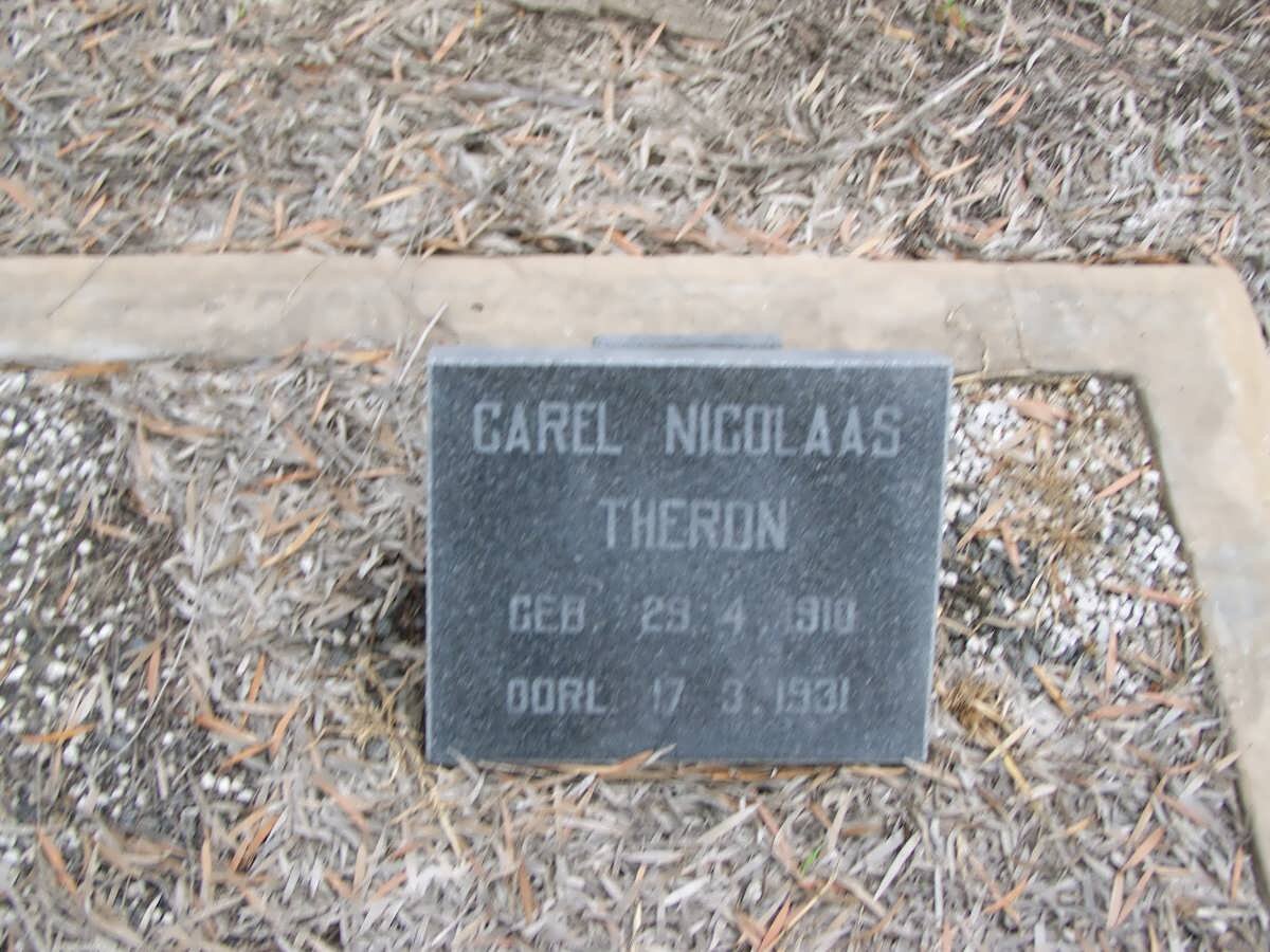 THERON Carel Nicolaas 1910-1931