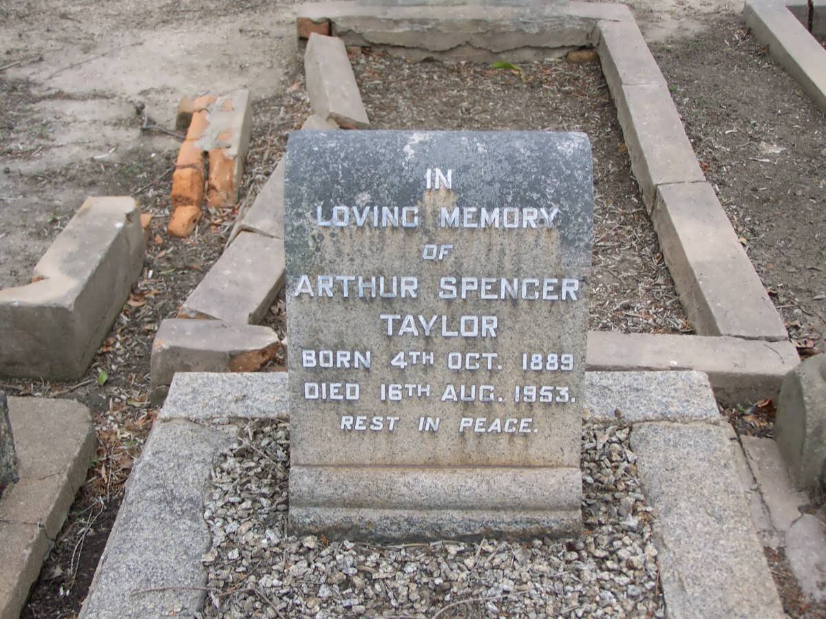 TAYLOR Arthur Spencer 1889-1953
