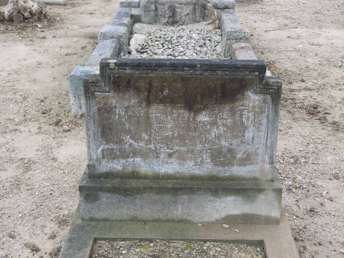 THORPE Luke 187?-19??