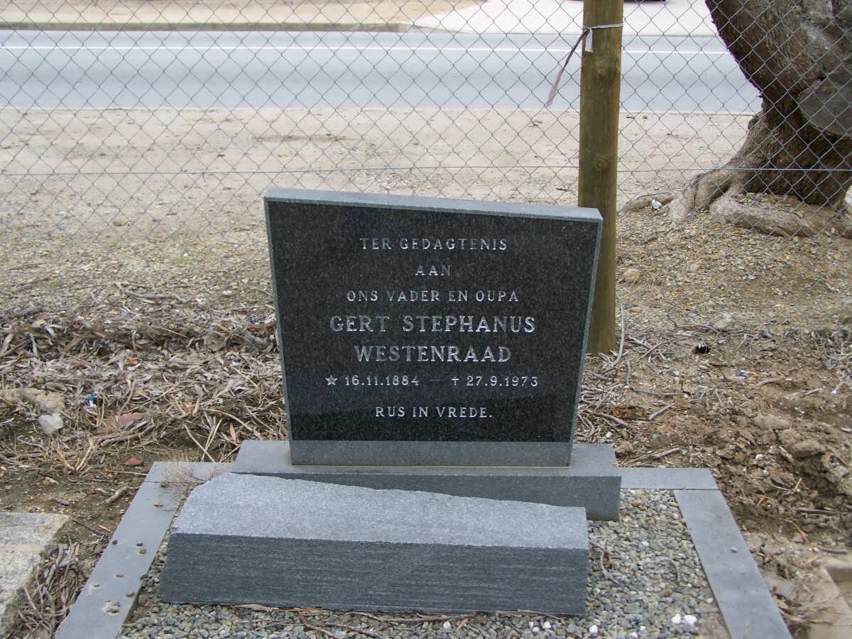 WESTENRAAD Gert Stephanus 1884-1973