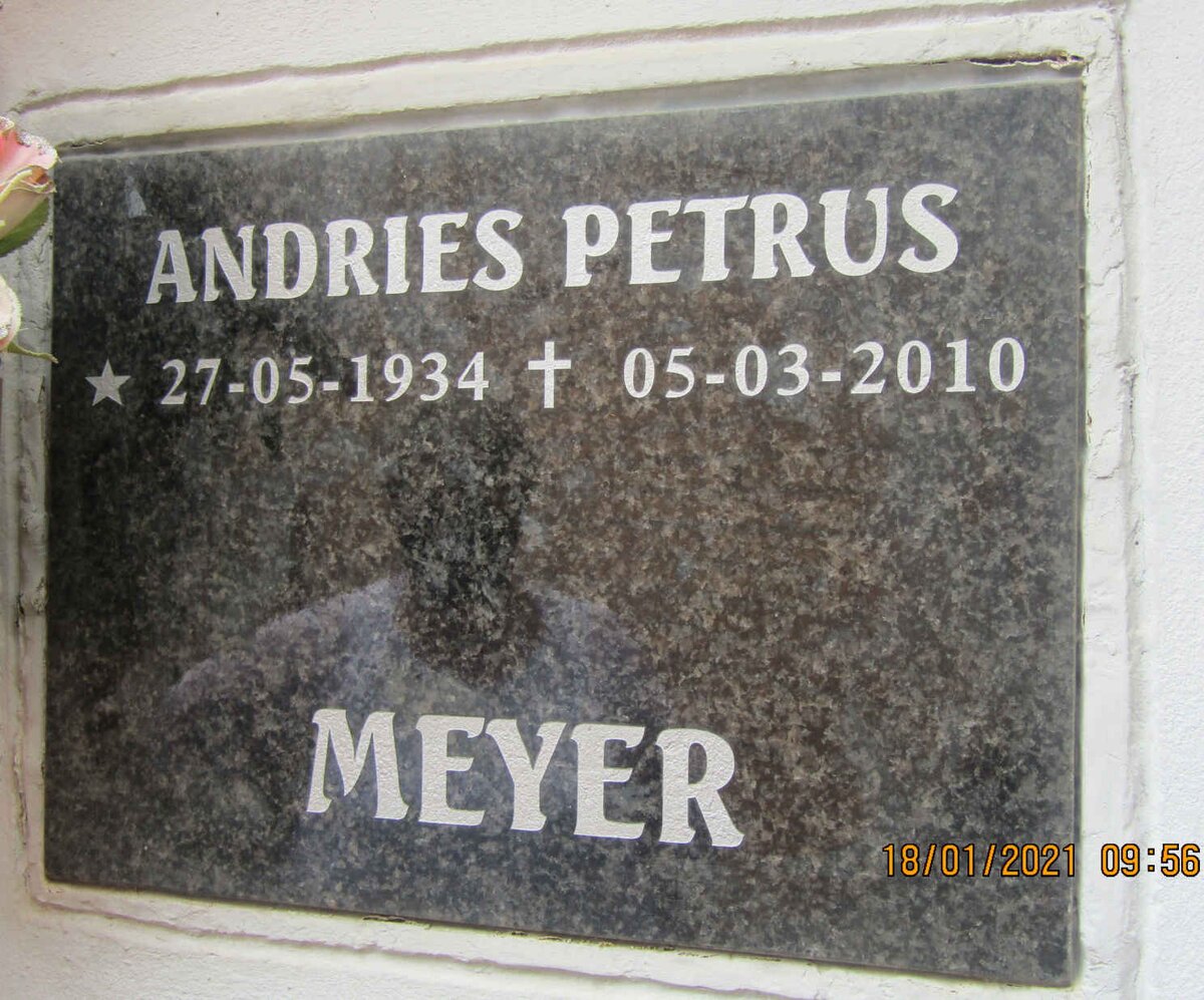 MEYER Andries Petrus 1934-2010