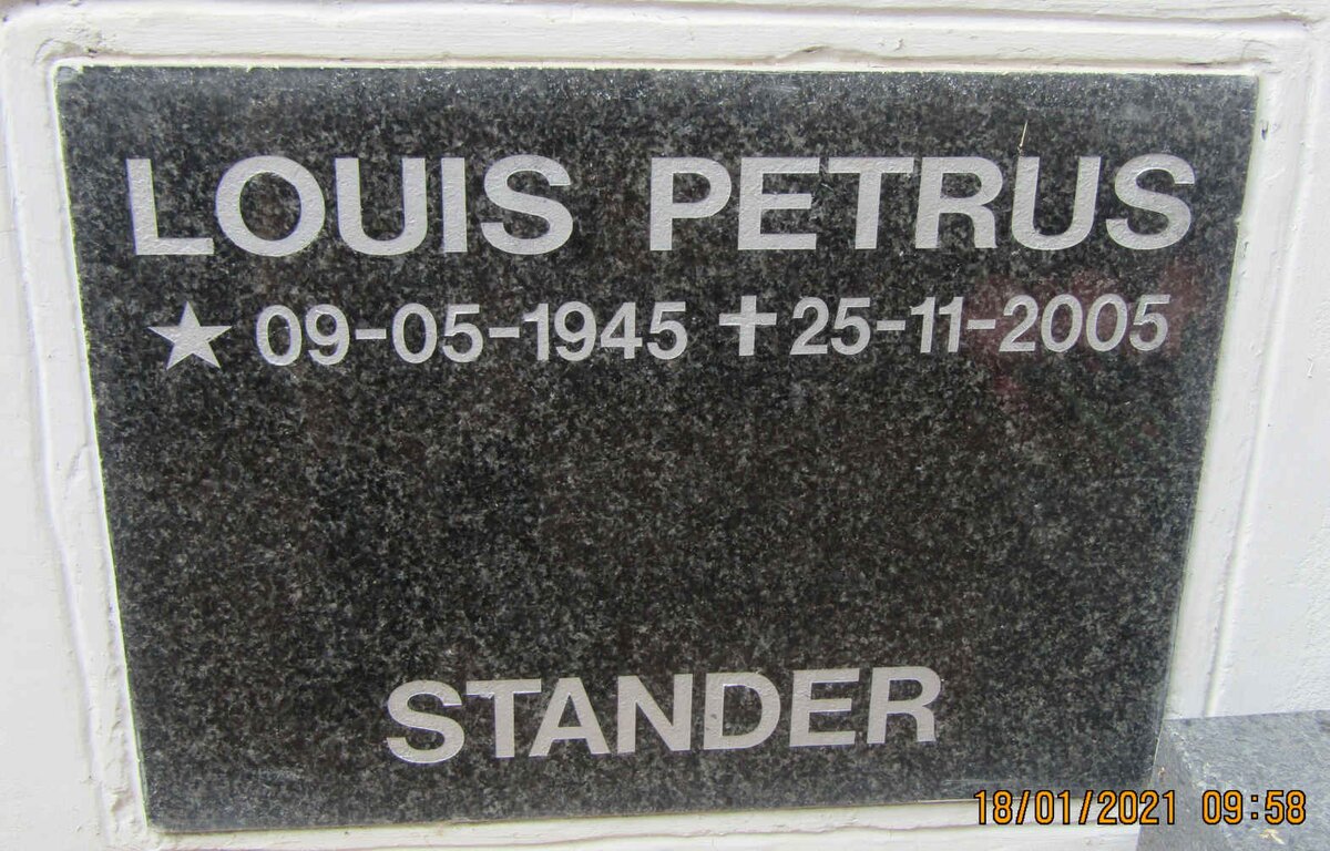 STANDER Louis Petrus 1945-2005