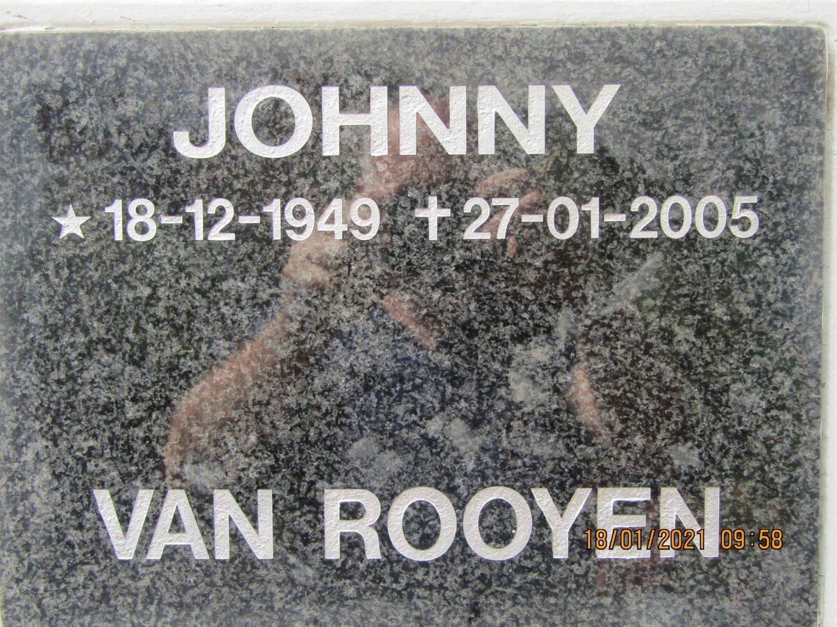ROOYEN Johnny, van 1949-2005