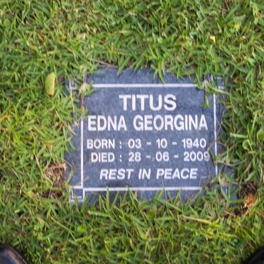 TITUS Edna Georgina 1940-2009