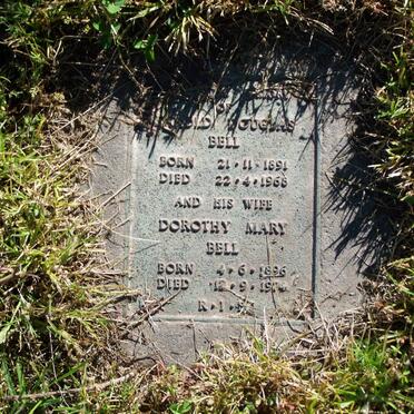 BELL Harold Douglas 1891-1968 &amp; Dorothy Mary 1896-1974