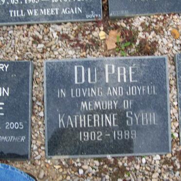 PRE Katherine Sybil, du 1902-1989 
