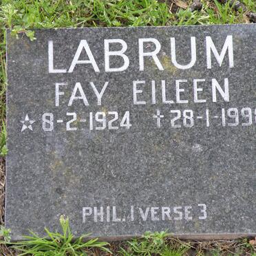 LABRUM Fay Eileen 1924-1998