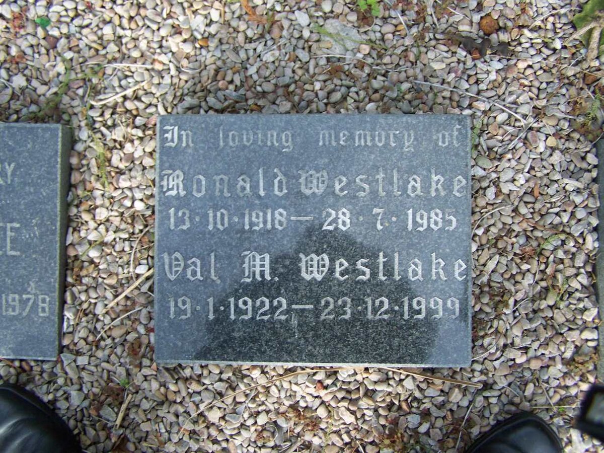 WESTLAKE Donald 1918-1985 &amp; Val. M. 1922-1999