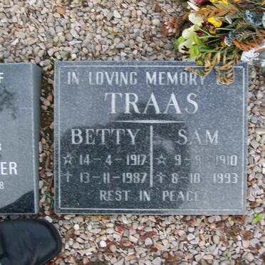 TRAAS Sam 1910-1993 &amp; Betty 1917-1987