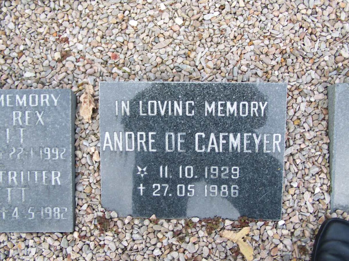 CAFMEYER Andre, de 1929-1986