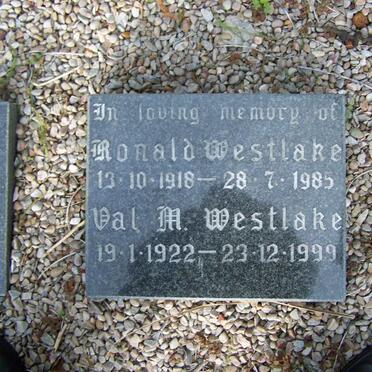 WESTLAKE Donald 1918-1985 &amp; Val. M. 1922-1999