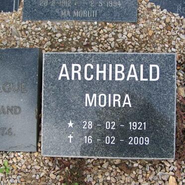 ARCHIBALD Moira 1921-2009