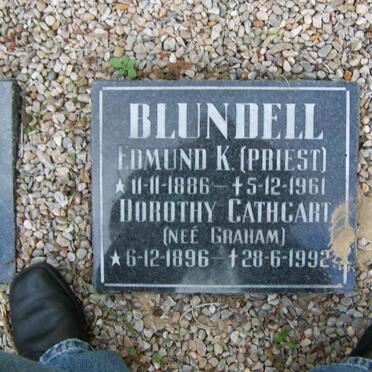 BLUNDELL Edmund K. 1886-1961 &amp; Dorothy Cathcart GRAHAM 1896-1992