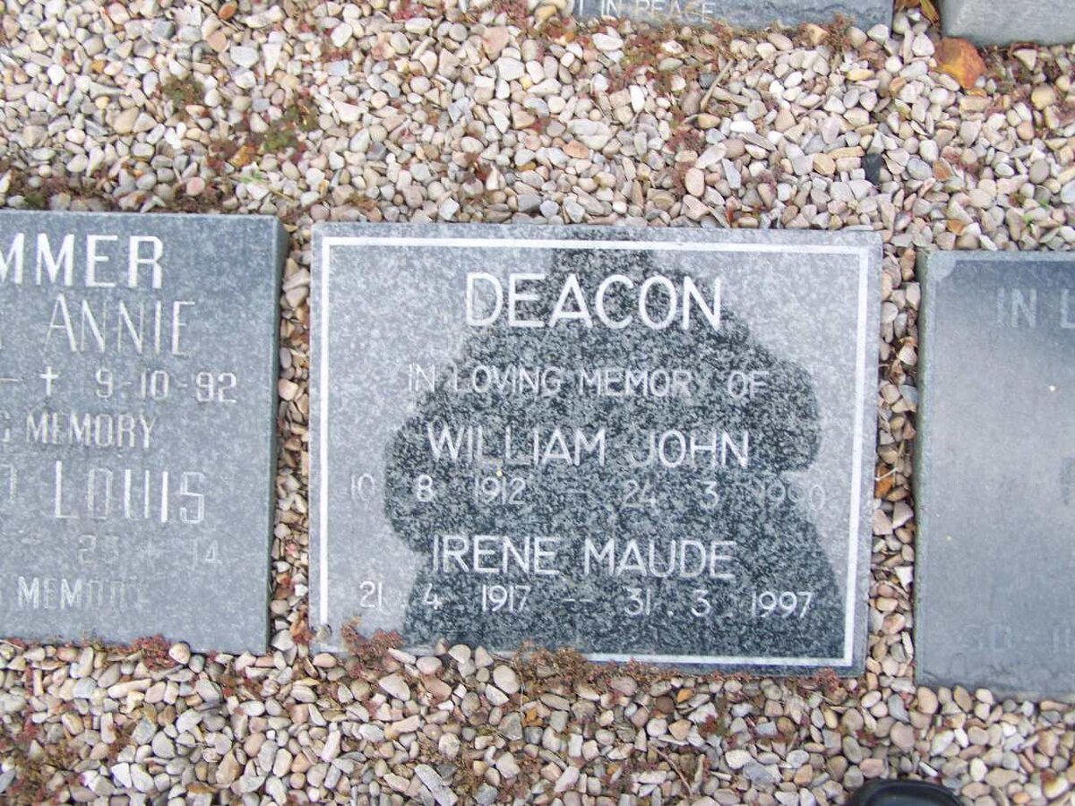 DEACON William John 1912-1990 &amp; Irene Maude 1917-1997