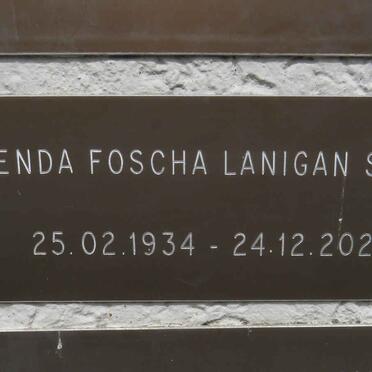 SWART Glenda Foscha Lanigan 1934-2021