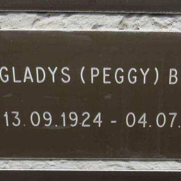 BUTTON Gladys 1924-2009