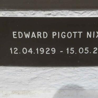 NIXON Edward Pigott 1929-2009