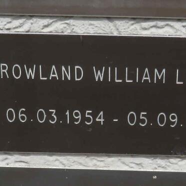 LONDT Rowland William 1954-2017