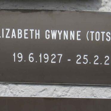 FOOT Elizabeth Gwynne 1927-2014