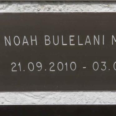 MVELASE Noah Bulelani 2010-2015