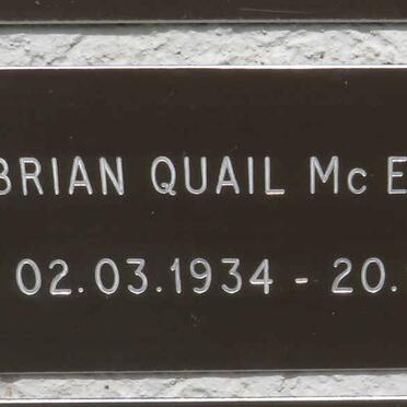 MCELHENNY Brian Quail 1934-2013