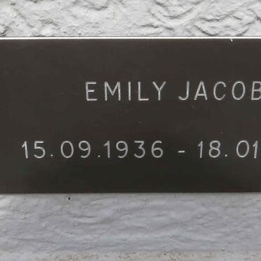 JACOBS Emily 1936-2022