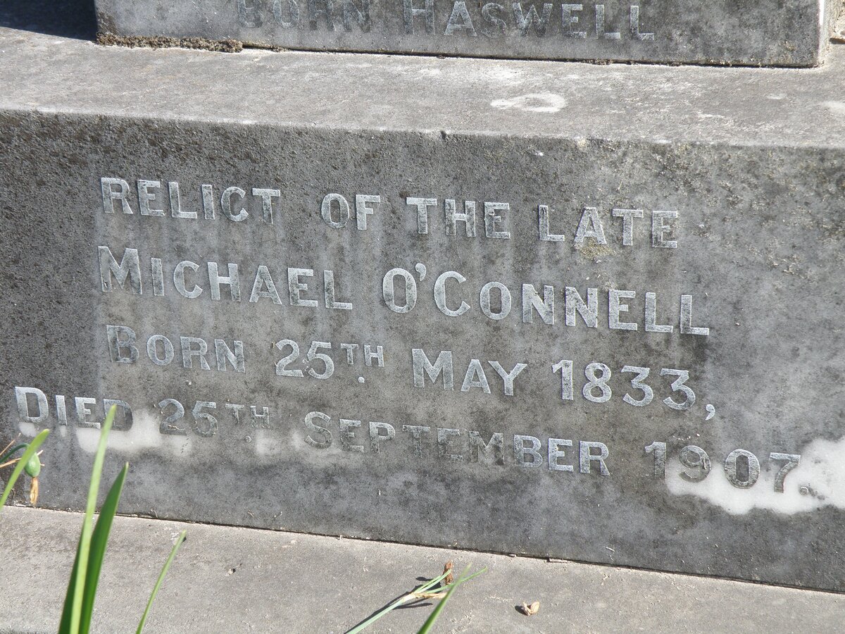 O’CONNELL Emma Kate nee HASWELL 1833-1907