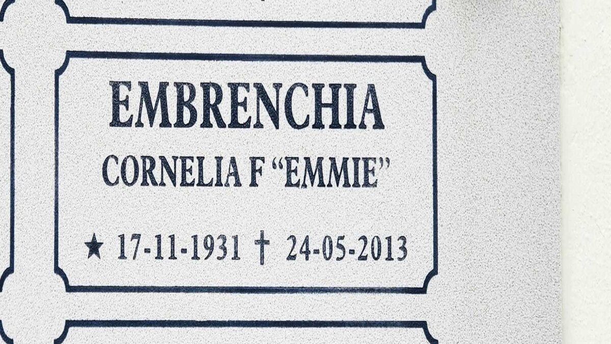EMBRENCHIA Cornelia F. 1931-2013