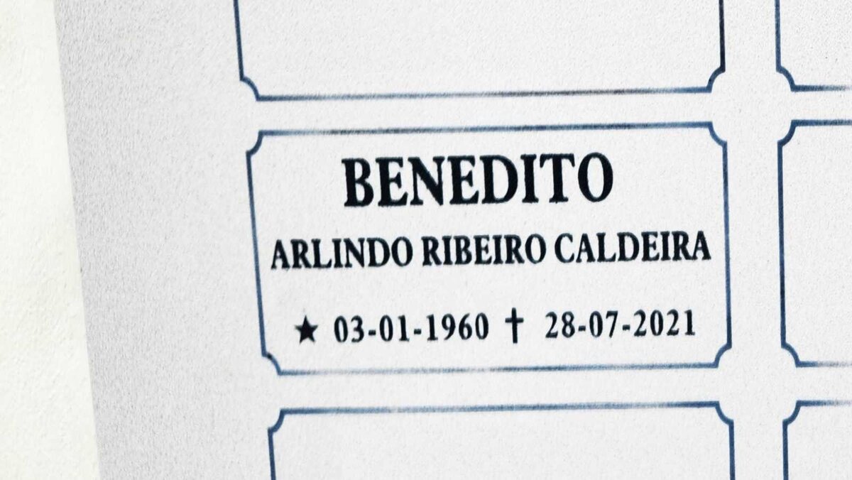 BENEDITO Arlindo Ribeiro Caldeira 1960-2021